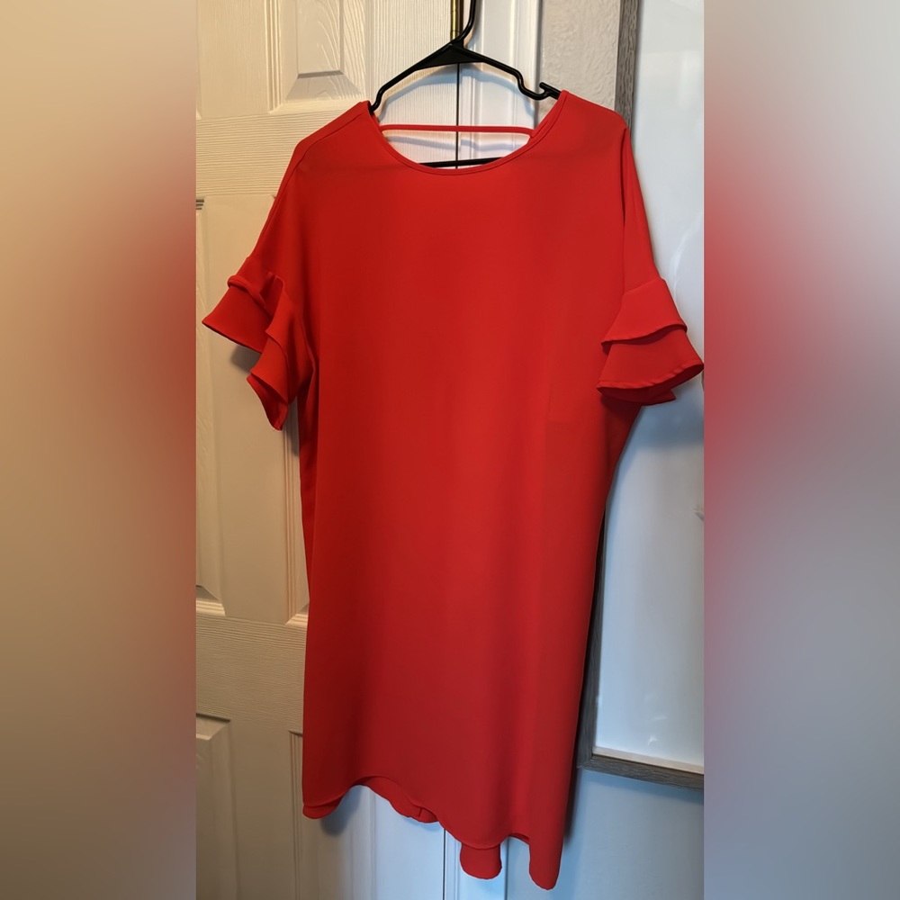 Large orange dress
